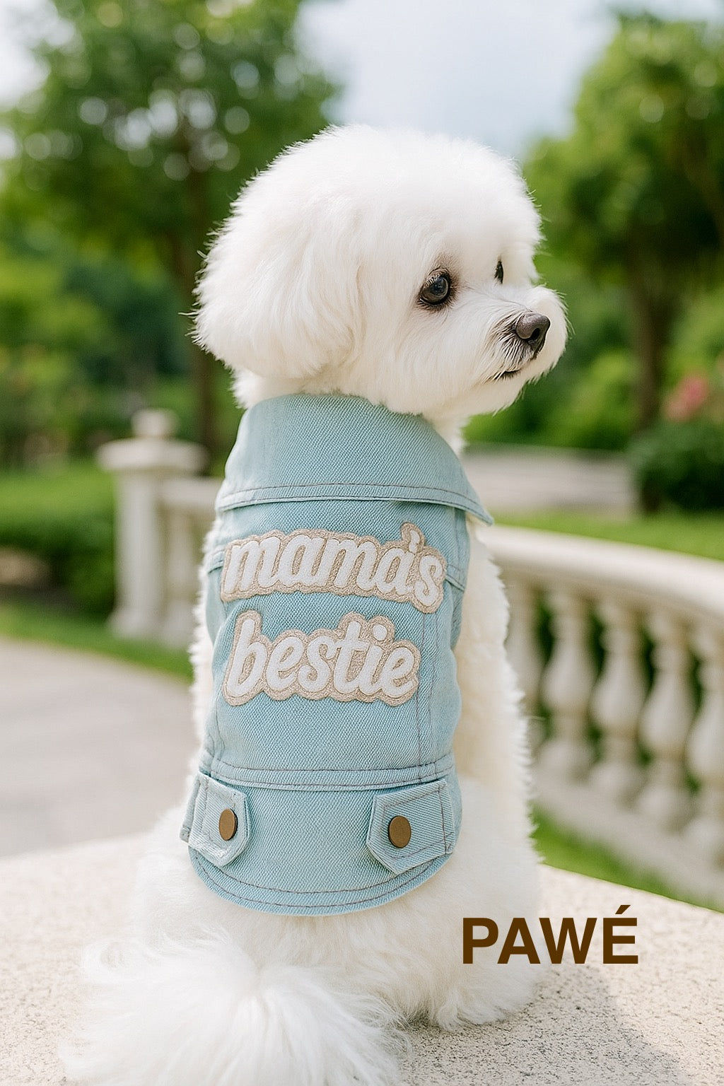 PAWÉ “Mama’s Bestie” Denim Vest