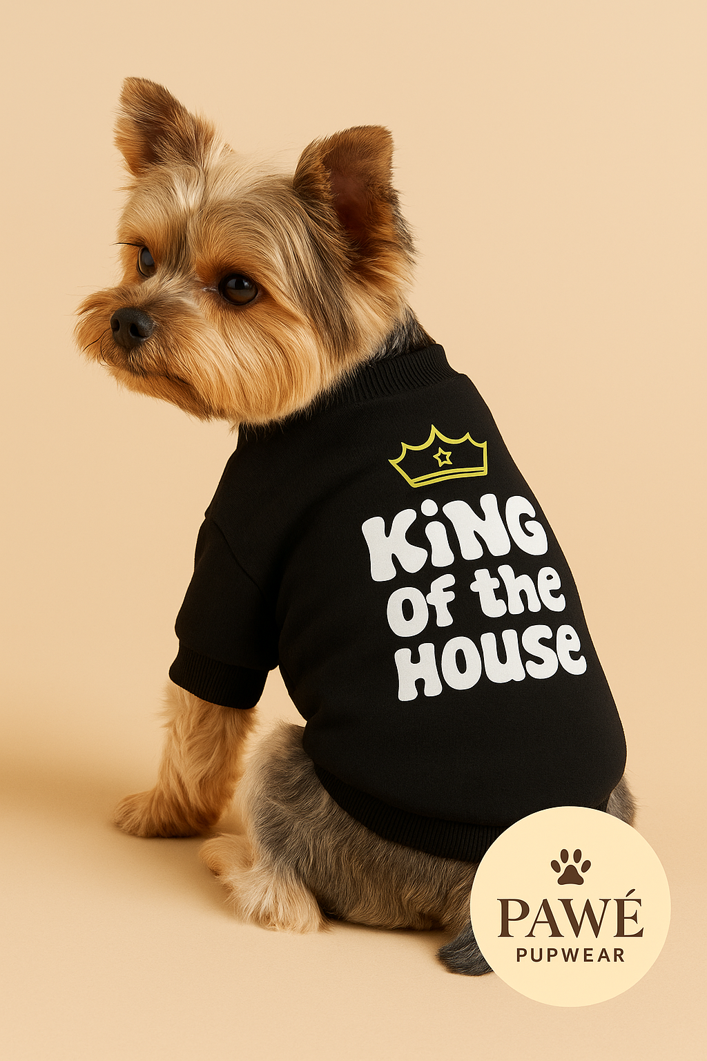 👑 PAWÉ “King of the House” Royal Black Tee