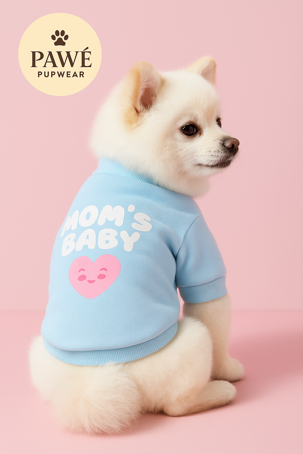 💙 PAWÉ “Mom’s Baby” Soft Blue Tee