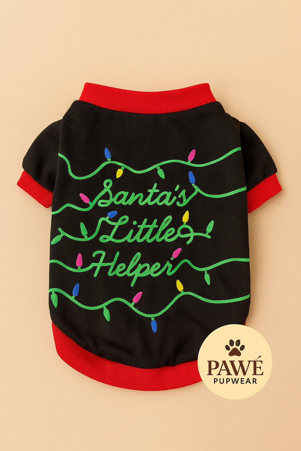 PAWÉ “Santa’s Little Helper” Festive Holiday Sweater